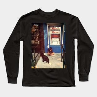 A boy and his dog, Sunset Park, Brooklyn, NYC Long Sleeve T-Shirt